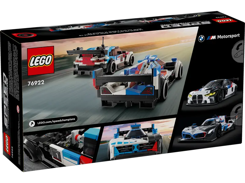 LEGO 76922 SPEED CHAMPIONS - BMW M4 GT3 & BMW M HYBRID V8 RACE CARS
