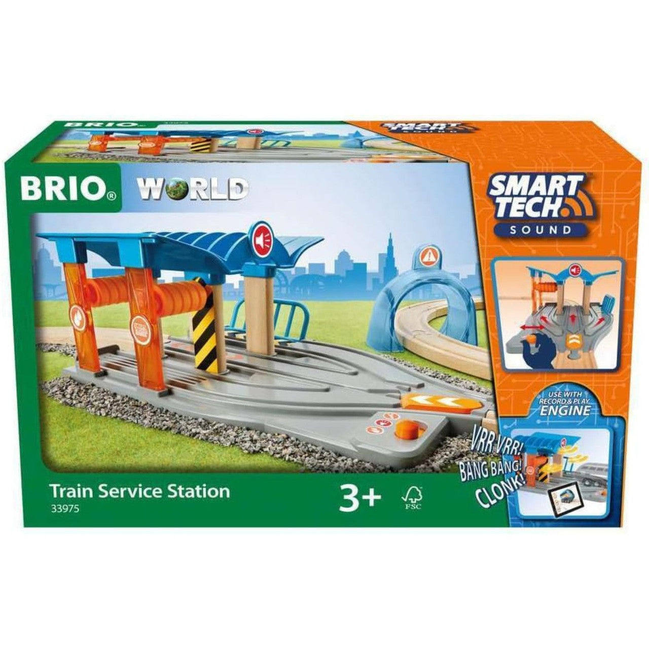 BRIO TRAIN SERVICE STATION SMART TECH 33975