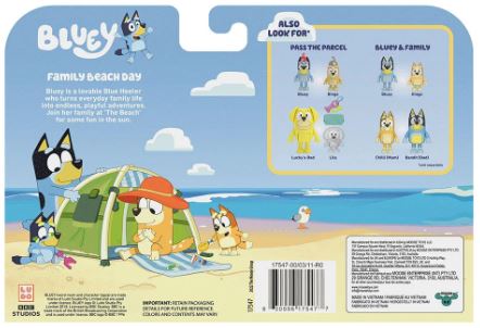 BLUEY FIGURE PACK - FAMILY BEACH DAY