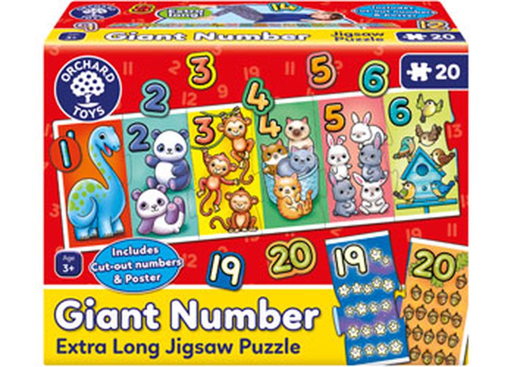 ORCHARD TOYS - GIANT NUMBER EXTRA LONG JIGSAW PUZZLE