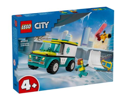 LEGO 60403 EMERGENCY AMBULANCE AND SNOWBOARDER