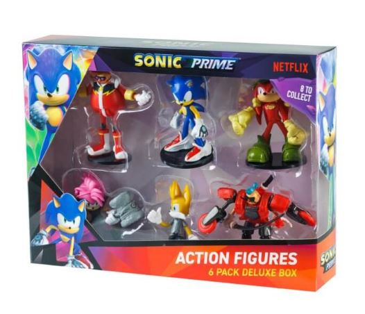 SONIC PRIME 7.5 CM ACTION FIGURES DELUXE ASSORTED 6 PACK
