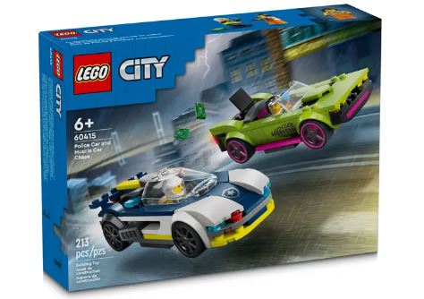LEGO 60415 CITY - POLICE CAR AND MUSCLE CAR CHASE