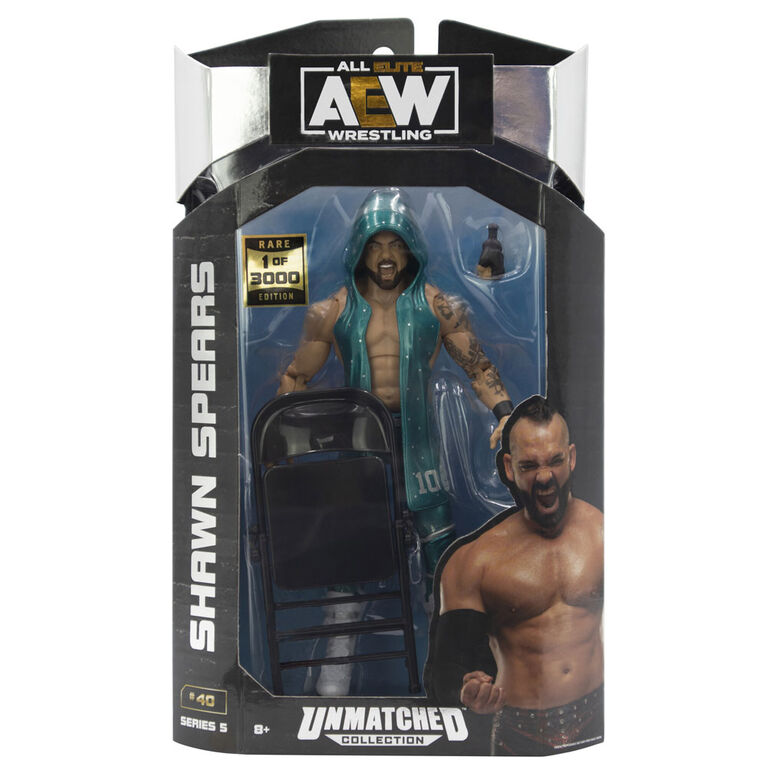 ALL ELITE AEW WRESTLING SHANE SPEARS FIGURE 40- UNMATCHED COLLECTION