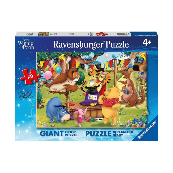 RAVENSBURGER 030866 -  DISNEY WINNIE THE POOH -  MAGIC SHOW 60 PIECE PUZZLE