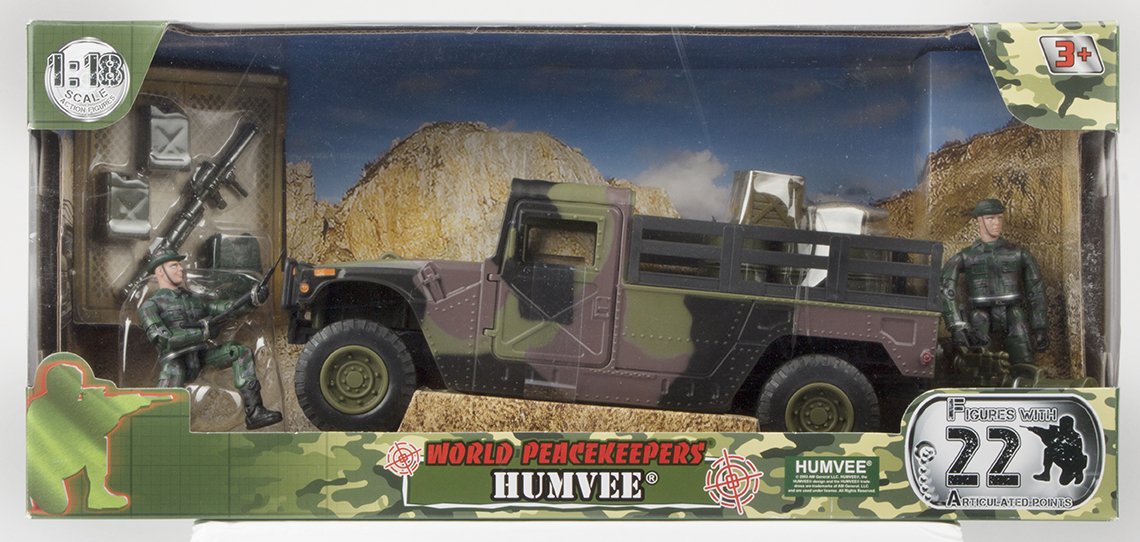 WORLD PEACEKEEPERS HUMVEE ARMY OR CARGO LOADING TRUCK