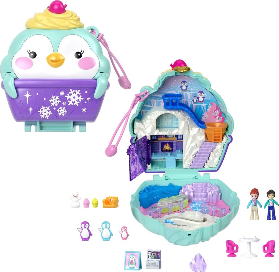POLLY POCKET - SNOW SWEET PENGUIN COMPACT