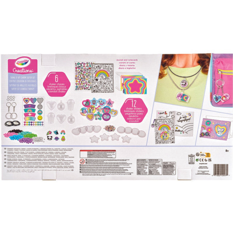 CRAYOLA CREATIONS - SHAKE IT UP! CHARMS & STICKERS SUPER SET