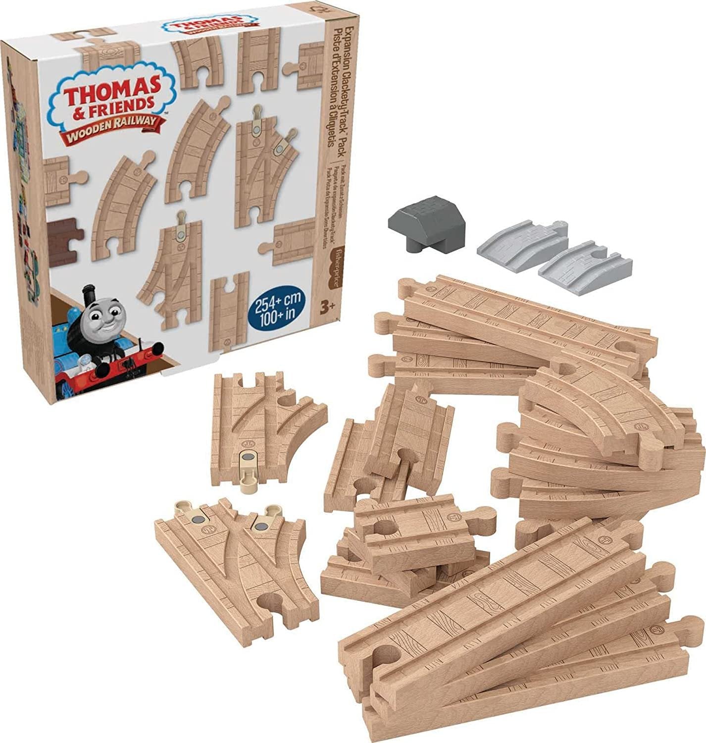 THOMAS AND FRIENDS WOODEN RAILWAY - EXPANSION CLACKETY-TRACK PACK