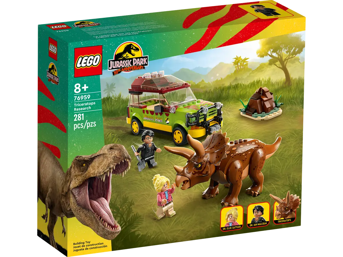 LEGO JURASSIC PARK 76959 TRICERATOPS RESEARCH