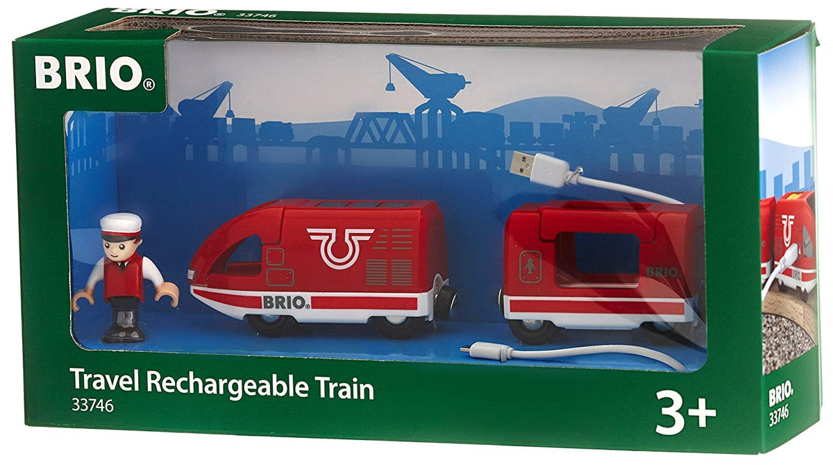 BRIO TRAIN - TRAVEL RECHARGEABLE TRAIN - 4 PIECES