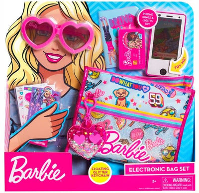 BARBIE - ELECTRONIC TRAVEL BAG SET 9PC PLAY ACCESSORY
