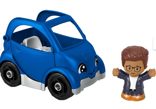 FISHER PRICE - LITTLE PEOPLE SMALL VEHICLE - BLUE CAR