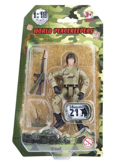 WORLD PEACEKEEPER 1:18 SCALE FIGURE DELTA FORCE. ASSORTMENT WITH ACCESSORIES