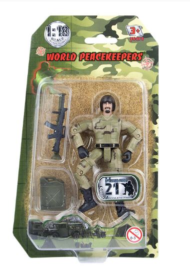 WORLD PEACEKEEPER 1:18 SCALE FIGURE DELTA FORCE. ASSORTMENT WITH ACCESSORIES