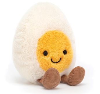 JELLYCAT - AMUSEABLE HAPPY BOILED EGG 6 INCH PLUSH