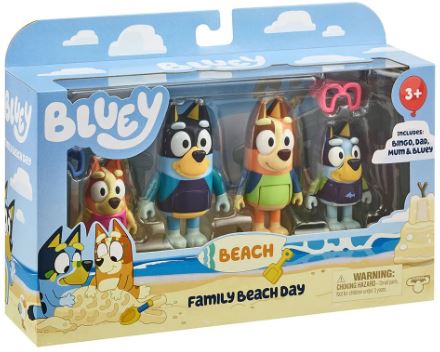 BLUEY FIGURE PACK - FAMILY BEACH DAY