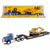 1:87 DIE CAST SEMI TRACTOR AND LOWBOY TRAILER WITH CAT ASSORTMENT