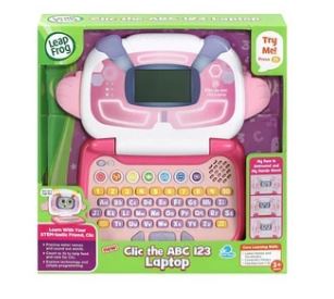 LEAP FROG - CLIC THE ABC 123 LAPTOP PINK