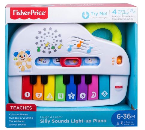 FISHER PRICE LAUGH AND LEARN - SILLY SOUNDS LIGHT UP PIANO
