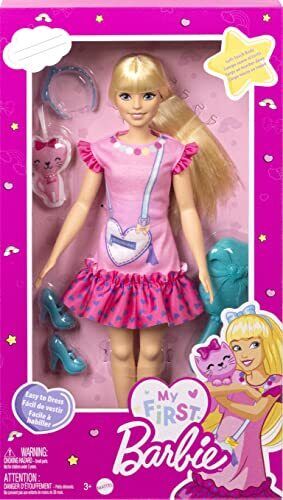 BARBIE - MY FIRST BARBIE WITH KITTY - PINK AND BLONDE
