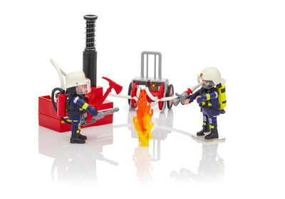 PLAYMOBIL CITY ACTION 9468 - FIREFIGHTERS WITH WATER PUMP