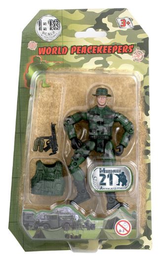 WORLD PEACEKEEPER 1:18 SCALE FIGURE RANGER CLASS ASSORTMENT WITH ACCESSORIES