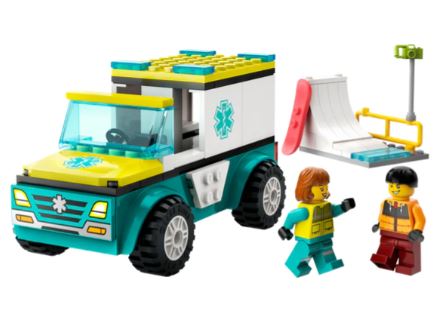 LEGO 60403 EMERGENCY AMBULANCE AND SNOWBOARDER