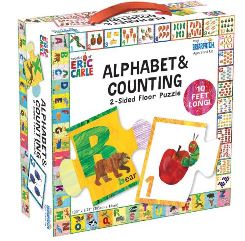 2 SIDED ABC AND COUNTING FLOOR PUZZLE