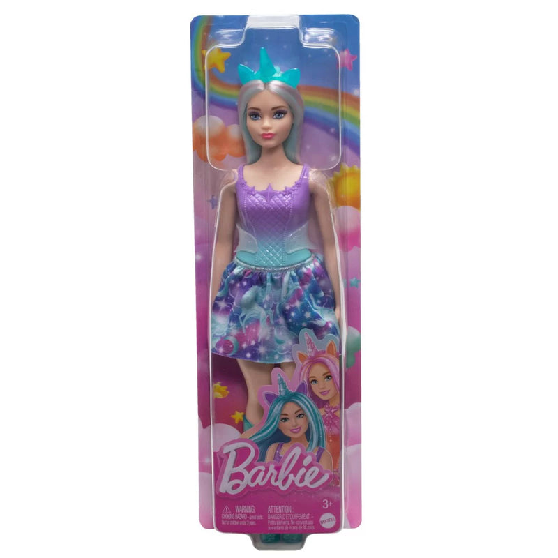 BARBIE UNICORN DOLL WITH BLUE AND PINK HAIR