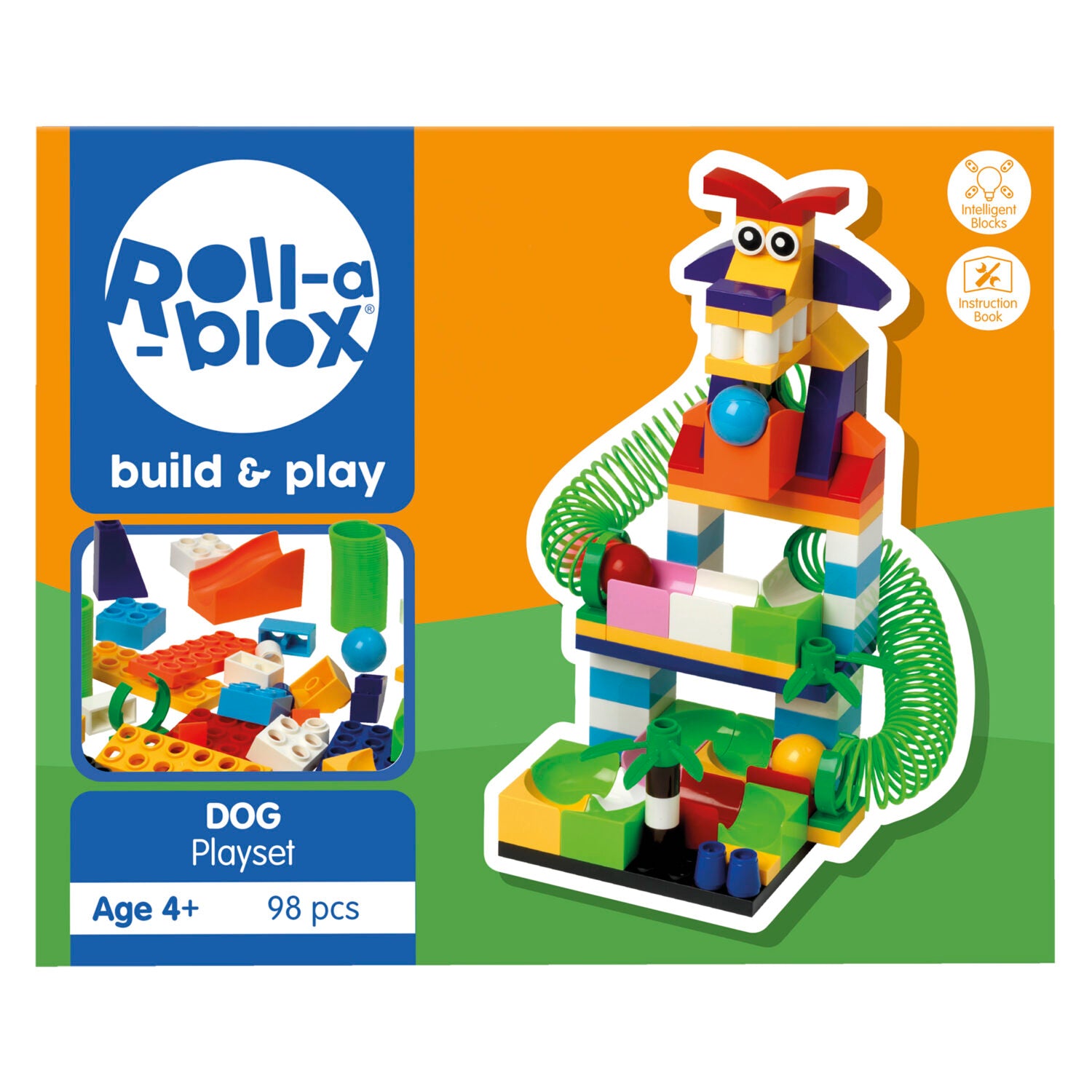 PETERKIN ROLL-A-BLOX DOG PLAYSET 98PC
