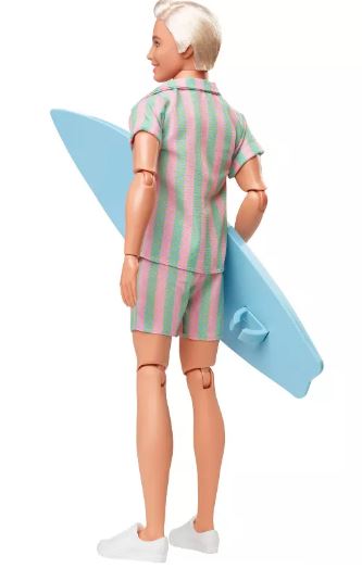 BARBIE THE MOVIE - PASTEL KEN WITH SURF BOARD