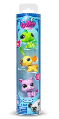 LITTLEST PET SHOP TRIO IN TUBE 3 PACK WILD VIBES