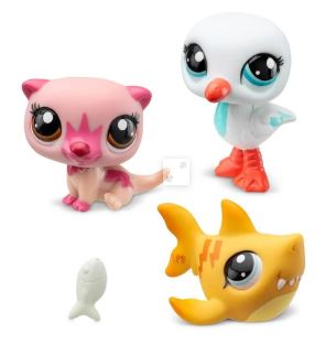 LITTLEST PET SHOP TRIO IN TUBE 3 PACK ISLAND VIBES