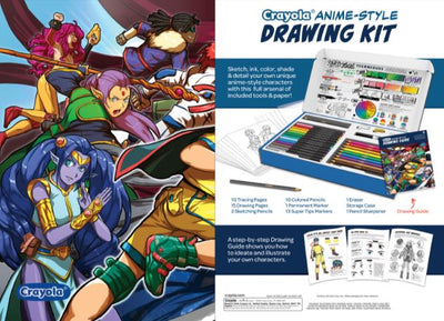 CRAYOLA ANIME -STYLE DRAWING KIT- LEARN TO DRAW