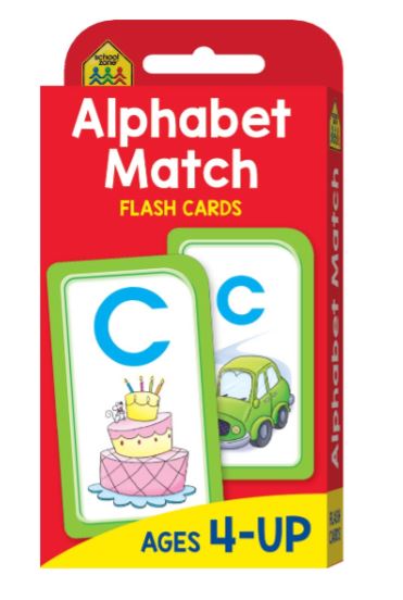 SCHOOL ZONE: ALPHABET MATCH FLASH CARDS