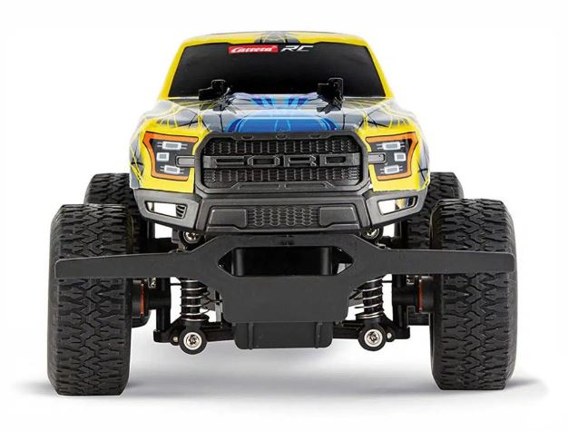 CARERRA REMOTE CONTROL - 1:18 FORD F-150 YELLOW RAPTER
