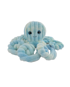 50CM TIE DYED OCTOPUS - STRETCH BLUE/YELLOW