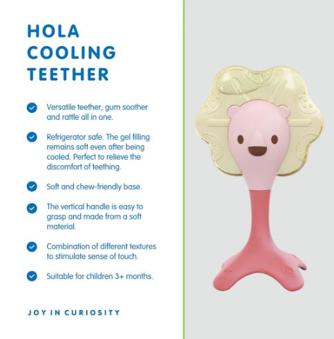 HOLA - PINK COOLING TEETHER