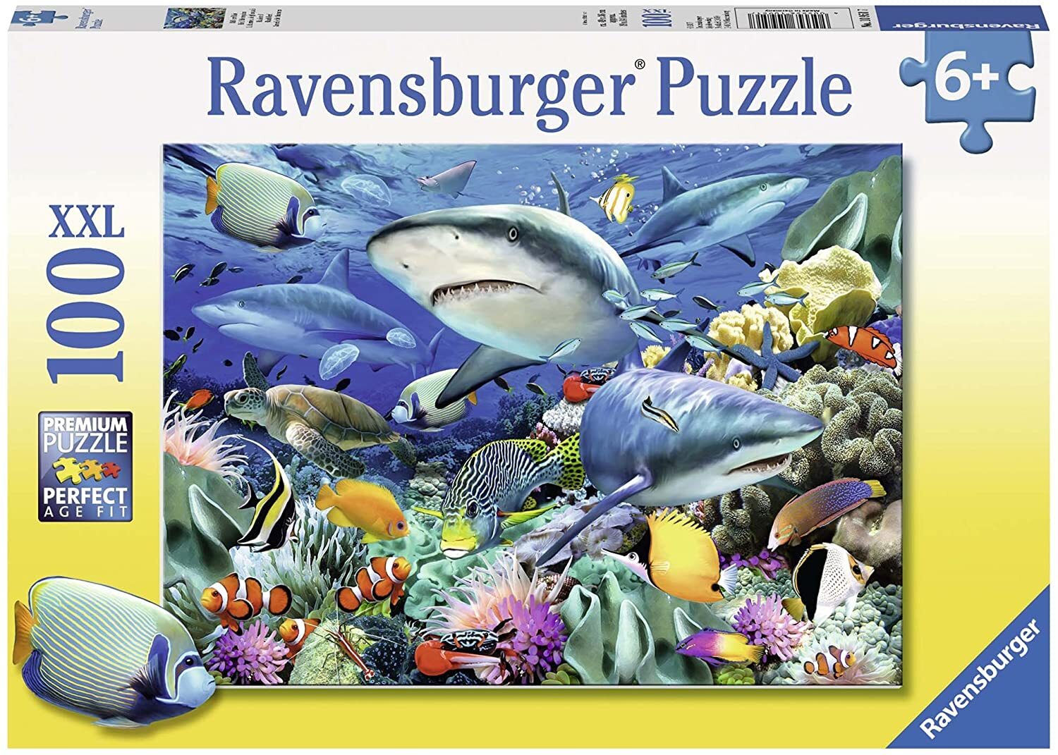 RAVENSBURGER REEF OF THE SHARKS 100PC PUZZLE
