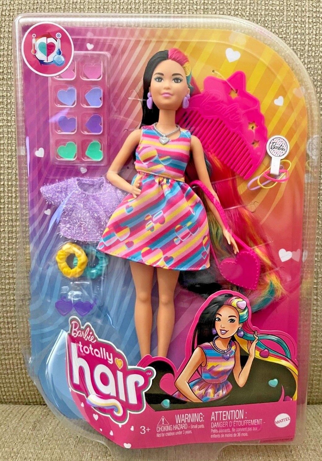 BARBIE - TOTALLY HAIR - BLACK HAIRED DOLL