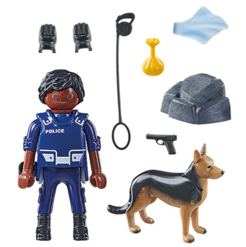 PLAYMOBIL 71162 POLICE WITH SNIFFER DOG