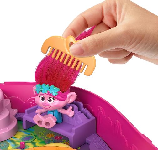 POLLY POCKET - TROLLS COMPACT CASE PLAYSET