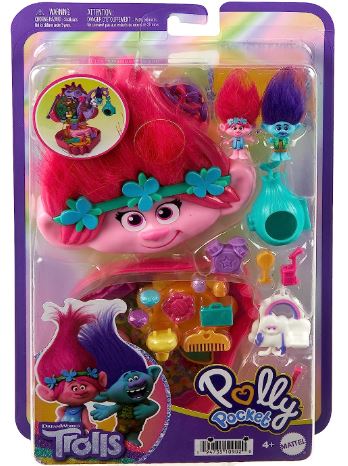 POLLY POCKET - TROLLS COMPACT CASE PLAYSET