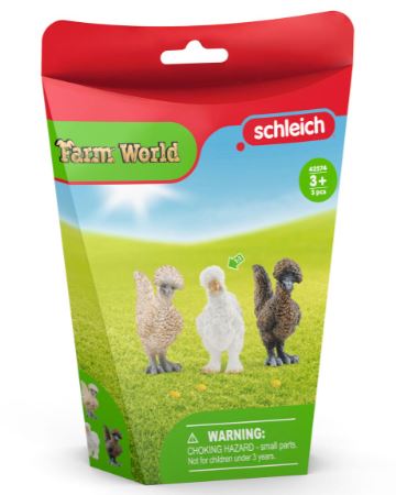SCHLEICH - FARM WORLD - CHICKEN FIRENDS 3 PACK
