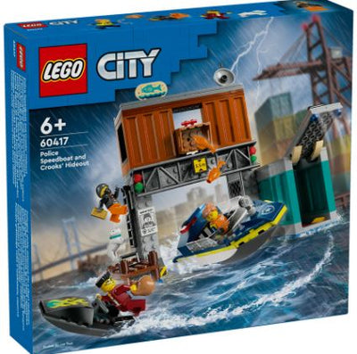 LEGO 60417 - CITY - POLICE SPEEDBOAT AND CROOKS HIDEOUT