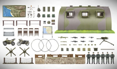 WORLD PEACEKEEPERS MILITARY BASE PLAYSET 102 PIECES