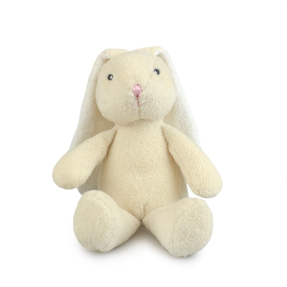 BUNNY CREAM FRANKIE AND FRIENDS RATTLES 20CM SOFT TOY