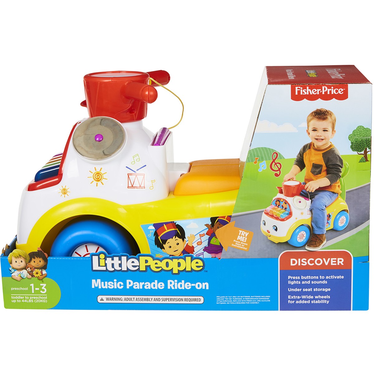 FISHER PRICE LITTLE PEOPLE MUSIC PARADE RIDE ON