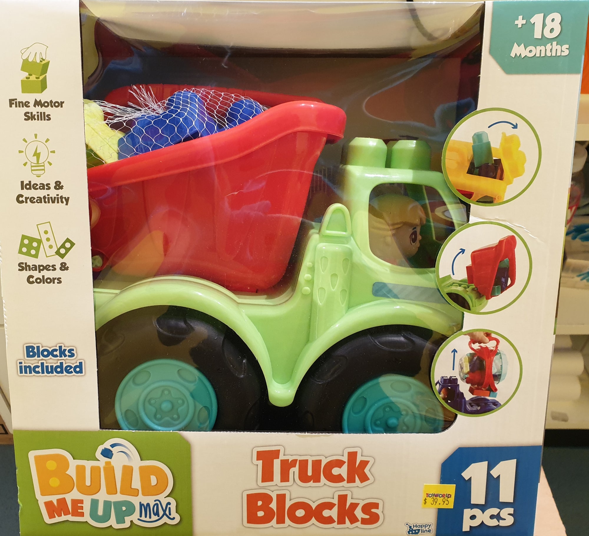 BUILD ME UP TRUCK BLOCKS 11PCS | Toyworld Frankston | Toyworld Frankston